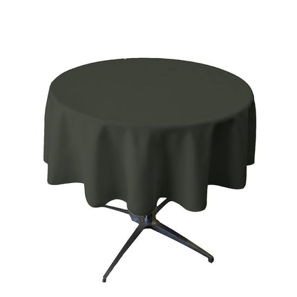 LA Linen Polyester Poplin Round Tablecloth, 58", B
