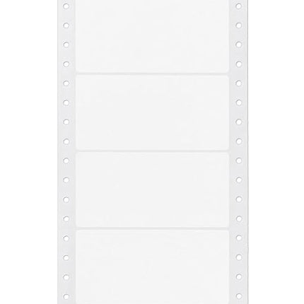 Avery 4022 Dot Matrix Mailing Labels, 1 Across, 1 15/16 x 4, White (Box of 5000)