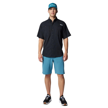 Columbia Camisa Tamiami II de manga corta para hombre, talla grande, Negro, 2X, Negro, 2X Tall