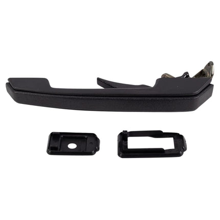 TRQ Door Handle Outside Black Front or Rear LH Lef