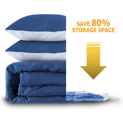 Meiqi 7 Jumbo Vacuum Storage Bags (40"x30") Space Saver Bags for Clothes Pillows Blankets Comforters for Travel