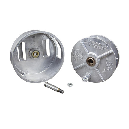 Klein Tools 27400 Tiewire Reel, Lightweight Aluminum, Left Handed and Right Handed with Rewind Knob