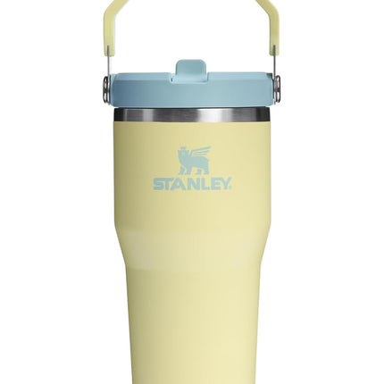 Gobelet STANLEY IceFlow 2.0 avec paille et poignée, 590 ml, couvercle à visser et paille rabattable, bouteille d'eau étanche, acier inoxydable isotherme, sans BPA, Pamplemousse
