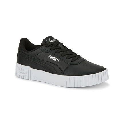 PUMA Zapatillas Carina 2.0 con cierre alternativo para niños unisex, negro-puma Black-puma Silver, 6 Big Kid