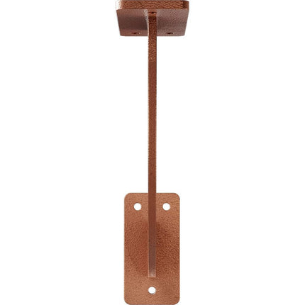 Ekena Millwork BKTM02X09X09BRHCO 2 inch W x 9 inch D x 9 inch H Bradford Steel Bracket, Hammered Copper