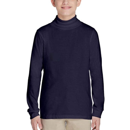 French Toast Boys' Long Sleeve Basic Turtleneck, N