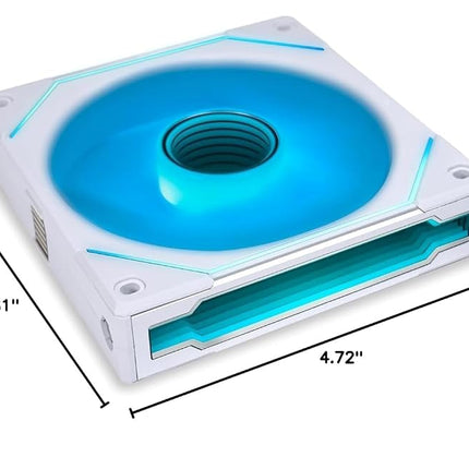 LIAN LI UNI FAN SL-INFINITY 120mm ARGB PC Cooling Fan Triple Pack with Controller - White