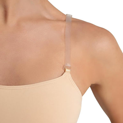 Capezio Women's 3564 Camisole Bra Top With Bratek, Nude, M UK
