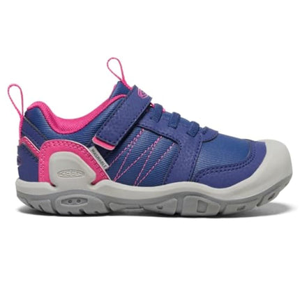 KEEN Unisex-Child Knotch Peak Alternate Closure Sneakers, Blue Depths/Pink Peacock, 4 Toddler