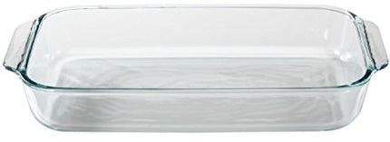 Pyrex Basics 3 Quart Glass Oblong Baking Dish, Clear 8.9 Inch X 13.2 Inch - 3 Qt