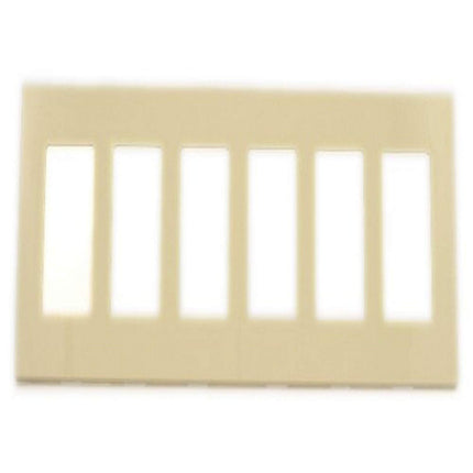Leviton 80326-SI 6-Gang Decora Plus Wallplate Scre