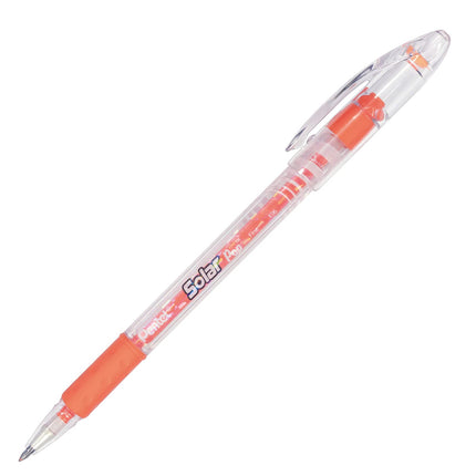 Pentel Solar Pop Neon Gel Pen, (0.6mm) Medium Line, Orange Ink - K96-F