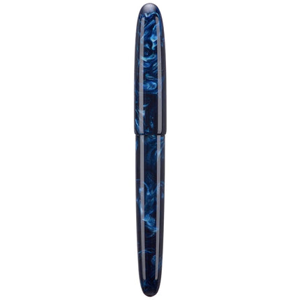 Asvine C80 Fountain Pen #8 Stub 1.1mm Nib Large Handcraft Calligraphy Art Drawing Pen with Converter Pen Case Collection Set (Galaxy Blue)