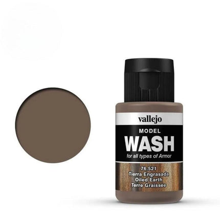 Vallejo Model Color 35 ml Wash Paints - Oiled Earth