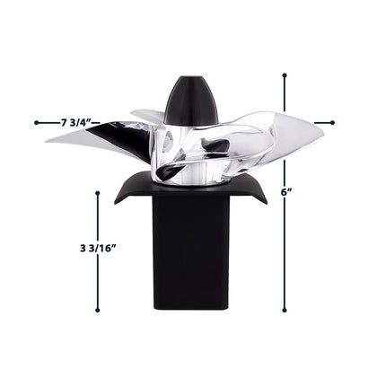 United Pacific 77009 Cubierta de enganche de hélice giratoria para receptores de enganche de remolque de 2" x 2", plástico moldeado por inyección, resistente a la corrosión – UNA unidad