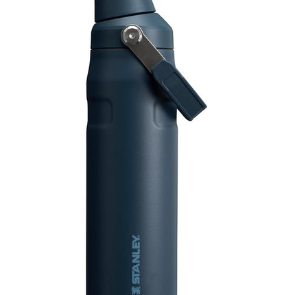 Stanley IceFlow Fast Flow Water Bottle 24 OZ | Angled Spout Lid | Lightweight & Leakproof for Travel & Gym | Insulated Stainless Steel | BPA-Free | Navy
