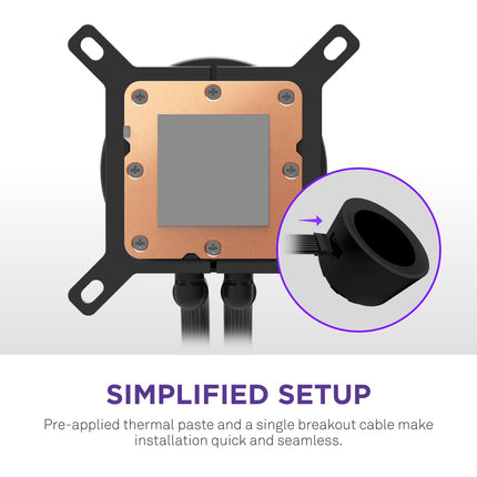 NZXT Kraken Plus 360-360mm AIO CPU Cooler, LCD - Black