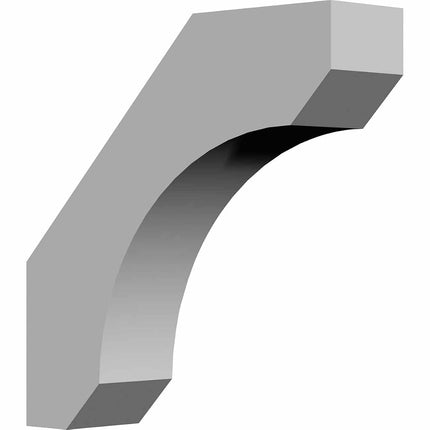 Ekena Millwork BKT12X12X03LE Endurathane 3" W D x 12" H Legacy Bracket, Primed