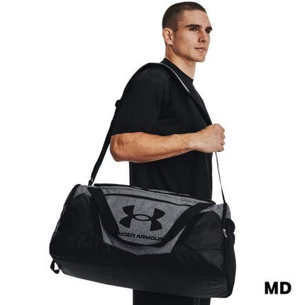 Under Armour Unisex-Adult Undeniable 5.0 Duffle, Pitch Gray Medium Heather (012)/Metallic Silver, X-Small