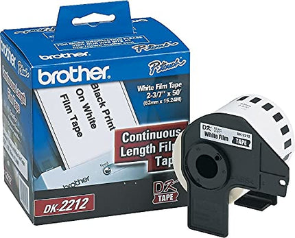 Brother Printer Continuous Length Film Label Roll (BRTDK2212), Black/White