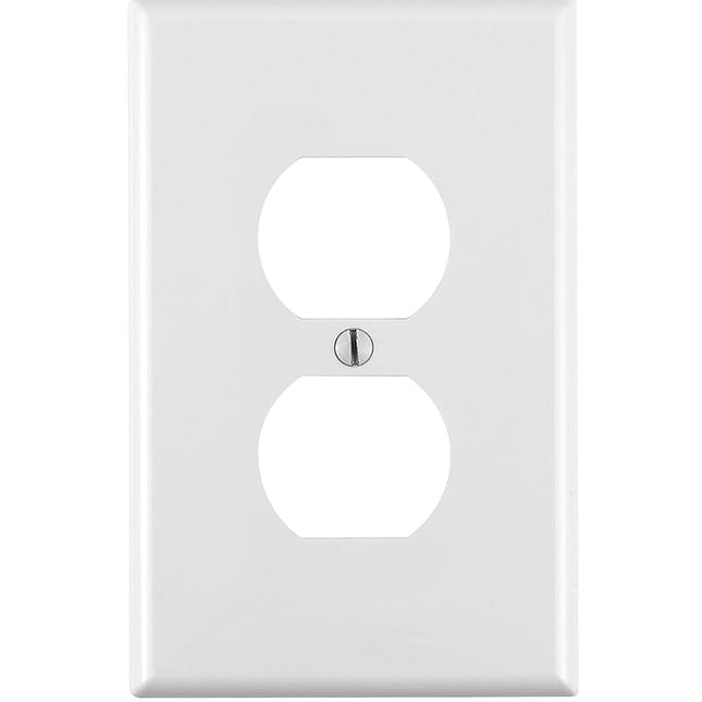 Leviton 1 Gang Duplex Receptacle Wall Plate, Midwa