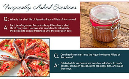 AgostinoRecca "Agostino Recca" Fillets of Anchovies 8.1 Oz