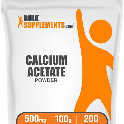 BulkSupplements.com Calcium Acetate Powder - Calci