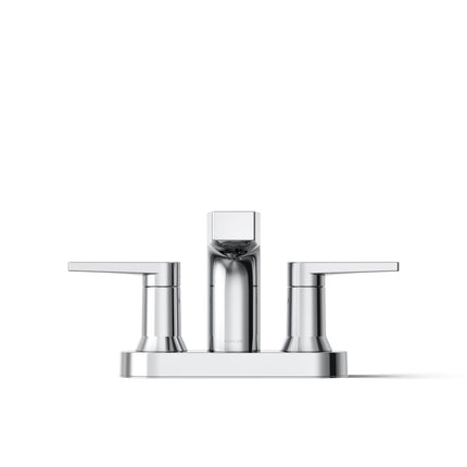KOHLER 97031-4-CP Taut Centerset Bathroom Sink Faucet, Polished Chrome