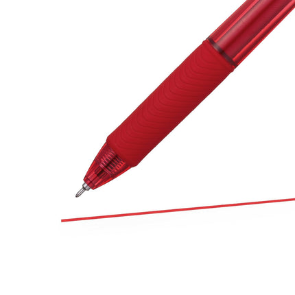 Pentel BLN105 Gel Ink Rollerball Pens with Click Top 0.25 mm line and 0.5 mm Ball Diameter 12 mm red
