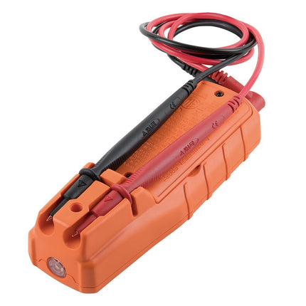 Klein Tools ET250 Comprobador de voltaje, comprobador de voltaje CA/CC, multímetro digital, comprobador de bajo voltaje con pilas