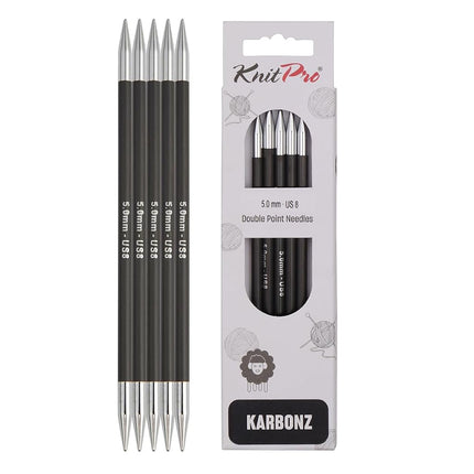 KnitPro Karbonz Double Pointed Needles 8" (20cm) |