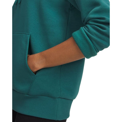 Under Armour Women's Rival Fleece Hoodie, (338) Rack Green / / White, XS