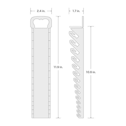 TEKTON 14-Tool Stubby Combination Wrench Holder (Red) | OWP21214