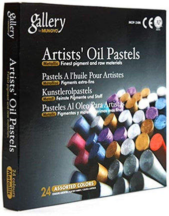 Mungyo Gallery Artists' Oil Pastels - 24 Metallic 