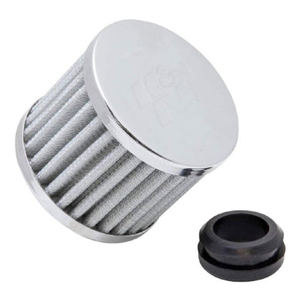 K&N Vent Air Filter/ Breather: High Performance, Premium, Washable, Replacement Engine Filter: Flange Diameter: 1 In, Filter Height: 2.5 In, Flange Length: 1 In, Shape: Breather, 62-1590WT