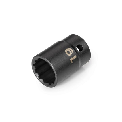 TEKTON 1/2 Inch Drive x 19 mm 12-Point Impact Sock