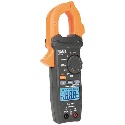 Digital Clamp Meter, AC Auto-Ranging 400 Amp with Temperature and Non-Contact Voltage Detector, Klein Tools CL220