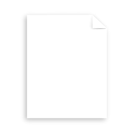 Neenah Bright White Mega Collection Coverstock, 8.5" x 11", 65 lb/176 GSM, 96 Brightness, Bright White, 325 Sheets, More Sheets! (91632)