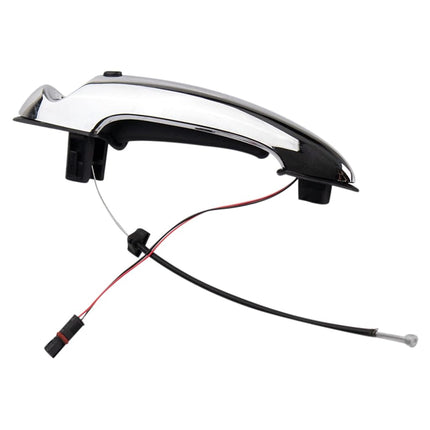 TRQ Front Left Exterior Door Handle Chrome Drivers Side Compatible with 2007-2015 Mini Cooper