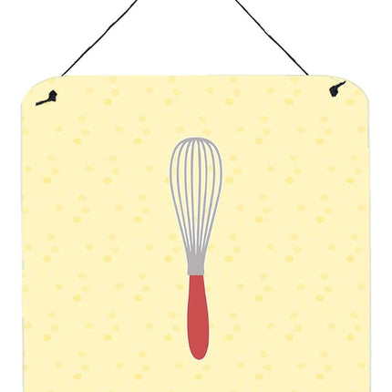 Impression sur Métal Jaune Caroline's Treasures Wisk, 6x6