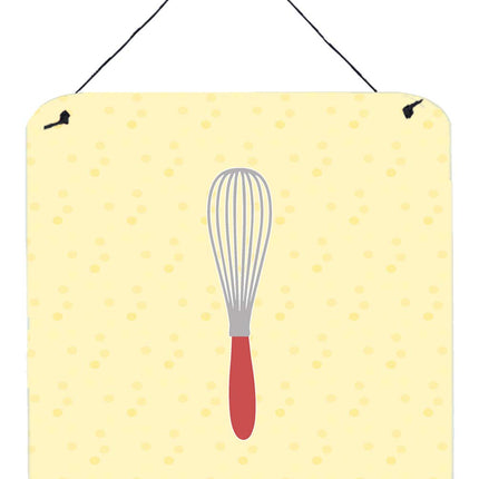 Caroline's Treasures Wisk on Yellow Metal Print, 6
