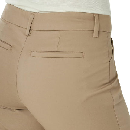 Lee Women's Wrinkle Free Relaxed Fit Straight Leg Pant, Flax, 8 Long