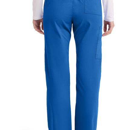 Dickies Femme 86206 Signature Pantalon de Travail Cargo Taille Mi-Haute à Cordon de Serrage - Bleu - XXL
