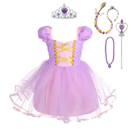 Dressy Daisy Princess Costume Tulle Dress, Purple,