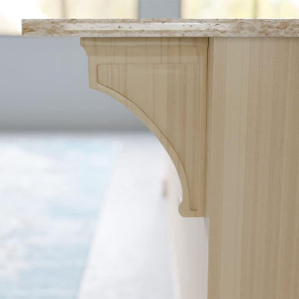 Ekena BKTW02X08X12GORW 2 1/2-Inch Width x 8-Inch Depth x 12-Inch Height X-Large Gomez Wood Bracket - Rubber Wood