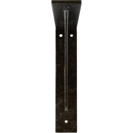 Ekena Millwork BKTMLE Steel Bracket Legacy, 2"W x 10"D x 10"H, Antiqued Warm Silver