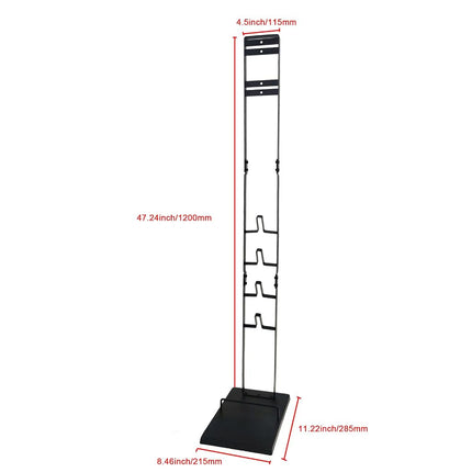 IZSOHHOME Vacuum Stand for Dyson,Handheld V6 V7 V8 V10 DC30 DC31 DC34 DC35 DC58 DC59 DC62 Cordless Vacuum Cleaners,Stable Metal Storage Bracket Holder(Black)