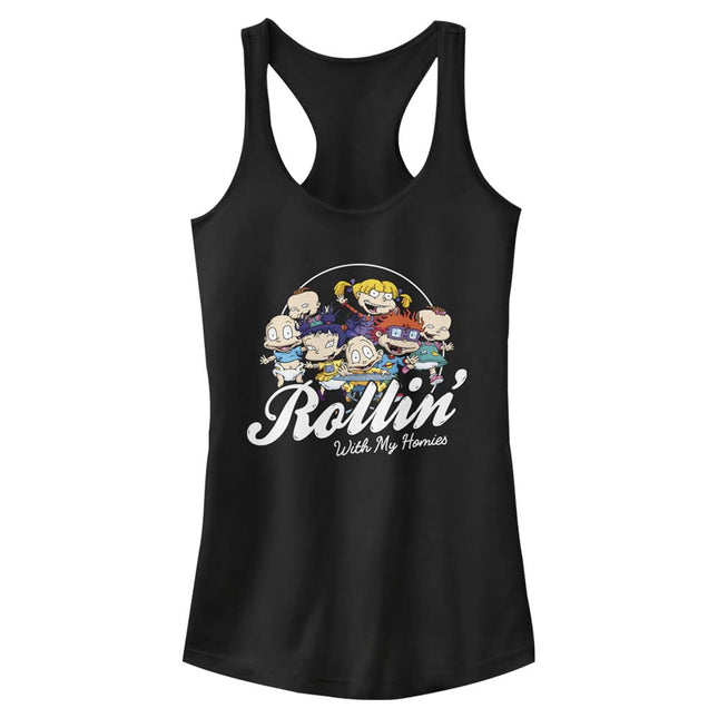 Nickelodeon Women's Rollin Shirt, Black, Large