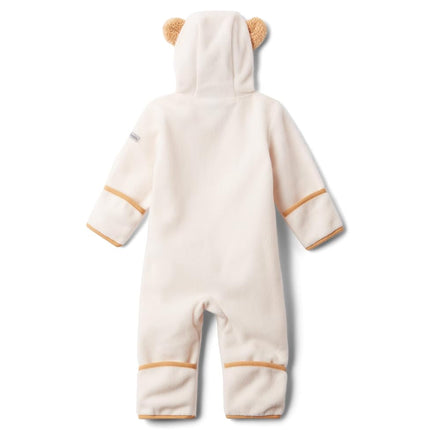 Columbia Youth Infant Tiny Bear 2 Bunting, Fleece romper, Chalk, 6/12
