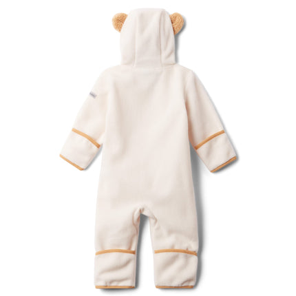 Columbia Youth Infant Tiny Bear 2 Bunting, Fleece romper, Chalk, 6/12
